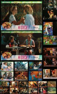 9a100 LOT OF 36 MOSTLY UNFOLDED SPANISH 18X25 POSTERS '90s scenes from several different movies!