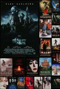 9a478 LOT OF 35 UNFOLDED DOUBLE-SIDED 27X40 ONE-SHEETS '90s-00s a variety of cool movie images!