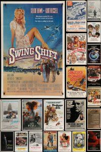 9a185 LOT OF 35 FOLDED ONE-SHEETS '70s-90s great images from a variety of different movies!