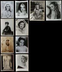 9a150 LOT OF 10 8X10 STILLS OF PRETTY WOMEN '50s-70s close portraits of beautiful actresses!