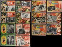 9a272 LOT OF 14 MEXICAN LOBBY CARDS '50s-60s incomplete sets from a variety of movies!