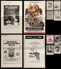 9a257 LOT OF 15 CUT PRESSBOOKS '50s-70s advertising images from a variety of different movies!