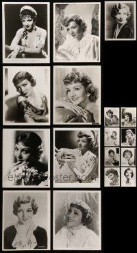 9a353 LOT OF 17 CLAUDETTE COLBERT REPRO 8X10 STILLS '80s great portraits of the leading lady!