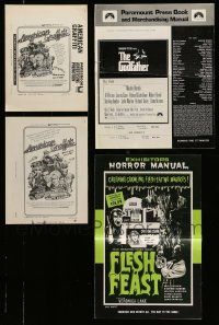 9a262 LOT OF 4 CUT PRESSBOOKS '70s advertising images from a variety of different movies!