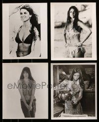 9a453 LOT OF 4 CAROLINE MUNRO REPRO 8X10 PHOTOS '80s super sexy portraits of the English beauty!