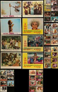 9a209 LOT OF 55 1960S LOBBY CARDS '60s incomplete sets from a variety of different movies!