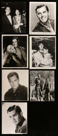 9a153 LOT OF 7 JEFFREY HUNTER 8X10 STILLS '60s great images of the handsome star!