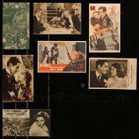 9a056 LOT OF 7 SPANISH POSTCARDS '30s all with images from a variety of great movies!
