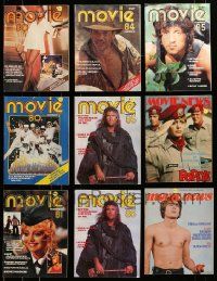 9a027 LOT OF 9 AUSTRALIAN MOVIE MAGAZINES '70-85 filled with movie images & information!