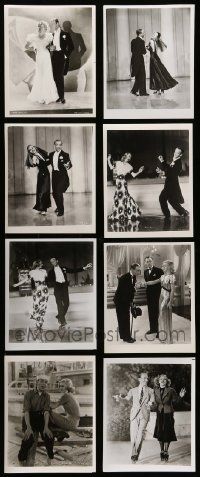 9a397 LOT OF 9 FRED ASTAIRE AND GINGER ROGERS REPRO 8X10 STILLS '80s wonderful dancing images!