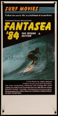 9b016 FANTASEA '84 Aust daybill '84 great close up surfing photo, a blast of ocean fever!