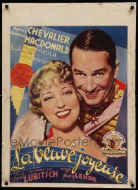9b022 LA VEUVE JOYEUSE pre-war Belgian '40s Lubitsch, MacDonald, Chevalier, French Merry Widow