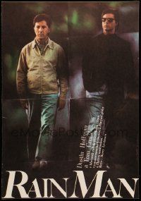 9b274 RAIN MAN Czech 11x16 '89 Tom Cruise & autistic Dustin Hoffman, directed by Barry Levinson!