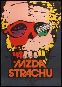 9b279 SORCERER Czech 11x16 '79 William Friedkin, Wages of Fear, Karel Vaca art of skull!