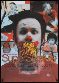 9b247 SUPER SIZE ME Czech 24x33 '04 Morgan Spurlock. fast food, obesity, completely different!