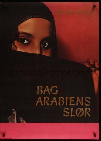 9b296 BAG ARABIENS SLOR Danish '60s great image of veiled woman with red nails and sexy eyes!