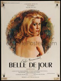 9b448 BELLE DE JOUR French 24x32 R70s Luis Bunuel, art of sexy Catherine Deneuve by Ferracci!