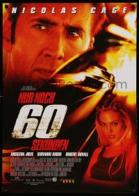 9b072 GONE IN 60 SECONDS advance German '00 car thieves Nicolas Cage & Angelina Jolie!