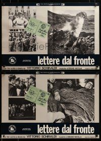 9b212 LETTERE DAL FRONTE set of 7 Italian 18x26 pbustas '75 Letters from the Front