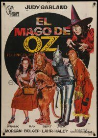 9b597 WIZARD OF OZ Spanish R72 Victor Fleming, Judy Garland all-time classic!