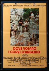 9b210 DOVE VOLANO I CORVI D'ARGENTO set of 8 Italian 18x26 pbustas '77 Where the Silver Crows Fly!