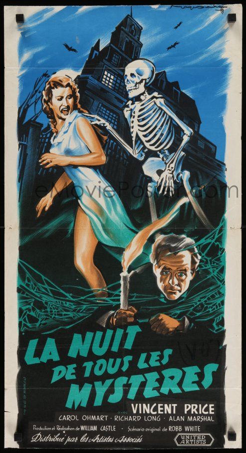 LADIES HORROR DRESS HOUSE ON HAUNTED HILL VINCENT PRICE B-MOVIE POSTER CULT S-XL