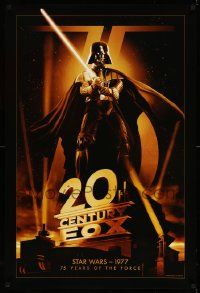 9c002 20TH CENTURY FOX 75TH ANNIVERSARY 27x40 commercial poster '10 Darth Vader, Star Wars!