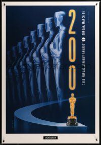 9c013 73RD ANNUAL ACADEMY AWARDS 1sh '01 cool Swart design & image of Oscar, Charles Schwab!