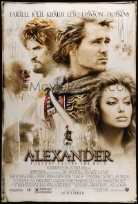 9c030 ALEXANDER advance DS 1sh '04 directed by Oliver Stone, Colin Farrell & sexy Angelina Jolie!