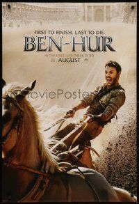 9c099 BEN-HUR teaser DS 1sh '16 Jack Huston in the title role as Judah during chariot race!