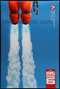 9c104 BIG HERO 6 advance DS 1sh '14 Walt Disney CGI superhero action flying through blue sky!