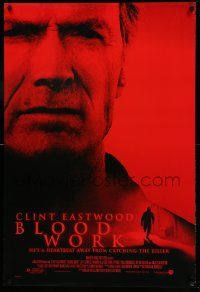 9c125 BLOOD WORK DS 1sh '02 Clint Eastwood directs & stars, Jeff Daniels!