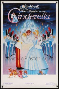 9c177 CINDERELLA 1sh R87 Walt Disney classic romantic musical fantasy cartoon!