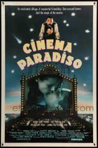 9c178 CINEMA PARADISO 1sh '90 Nuovo Cinema Paradiso, Giuseppe Tornatore, Philippe Noiret!