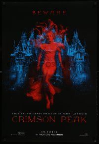 9c196 CRIMSON PEAK teaser DS 1sh '15 Guillermo del Toro horror, cool ghostly Mia Wasikowska