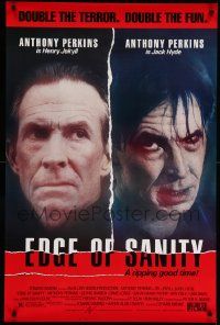 9c248 EDGE OF SANITY 1sh '89 Anthony Perkins in dual roles, a ripping good time!