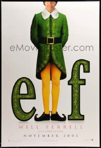 9c253 ELF teaser DS 1sh '03 Jon Favreau directed, James Caan & Will Ferrell in Christmas comedy!