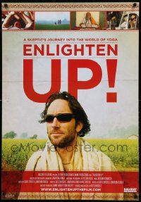 9c258 ENLIGHTEN UP signed 1sh '08 Kate Churchill, a skeptic's journey into the world of yoga!