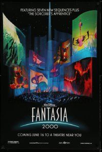 9c270 FANTASIA 2000 advance DS 1sh '99 Walt Disney cartoon set to classical music!