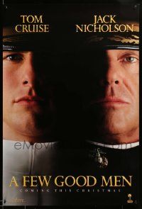 9c278 FEW GOOD MEN teaser 1sh '92 best close up of Tom Cruise & Jack Nicholson!