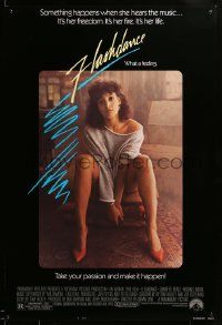 9c286 FLASHDANCE 1sh '83 sexy dancer Jennifer Beals, take your passion and make it happen!