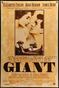 9c320 GIANT DS 1sh R96 James Dean, Elizabeth Taylor, Rock Hudson, directed by George Stevens!