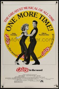 9c347 GREASE 1sh R80 John Travolta & Olivia Newton-John in a most classic musical!