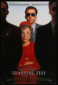 9c349 GUARDING TESS 1sh '94 Secret Service agent Nicolas Cage, Shirley MacLaine!