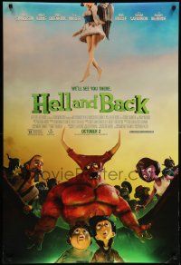 9c366 HELL & BACK advance DS 1sh '15 voices of Mila Kunis, Bob Odenkirk, they'll see you in there!
