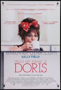 9c370 HELLO MY NAME IS DORIS DS 1sh '15 wacky image of frazzled Sally Field in the title role!