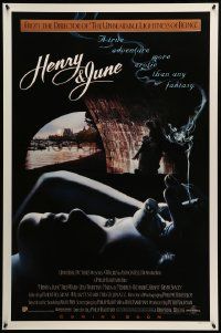 9c373 HENRY & JUNE int'l advance 1sh '90 Uma Thurman, the first movie with NC-17 rating!