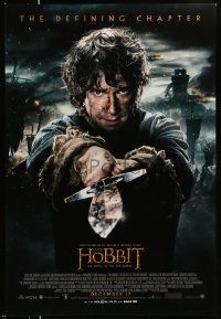 9c380 HOBBIT: THE BATTLE OF THE FIVE ARMIES int'l advance DS 1sh '14 Martin Freeman as Bilbo Baggins