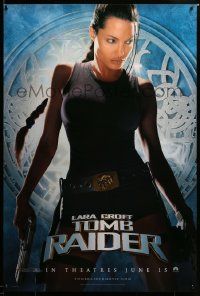 9c492 LARA CROFT TOMB RAIDER teaser 1sh '01 sexy Angelina Jolie, from popular video game!