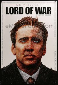 9c525 LORD OF WAR advance 1sh '05 wild bullet mosaic of arms dealer Nicolas Cage!